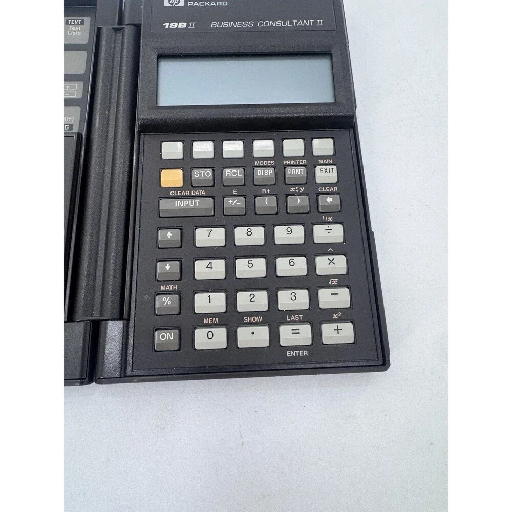 Hewlett Packard HP 19BII Business Consultant II Calculator Tested Rear Battery